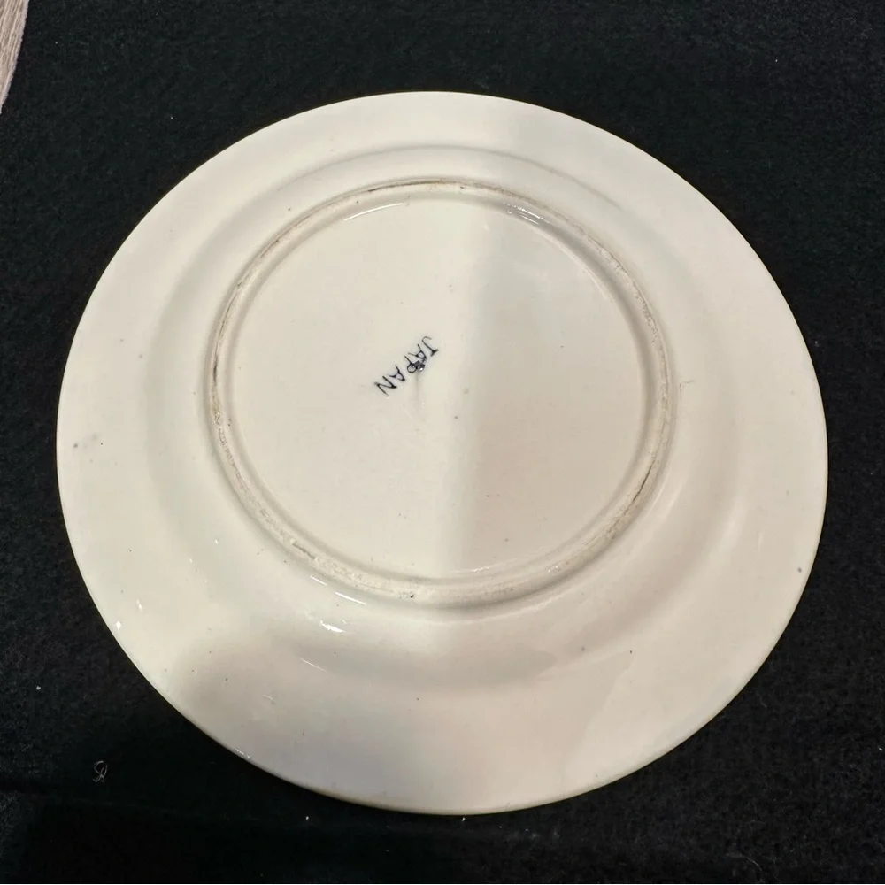 Three Vintage Blue Willow Bread and Butter Plates JAPAN